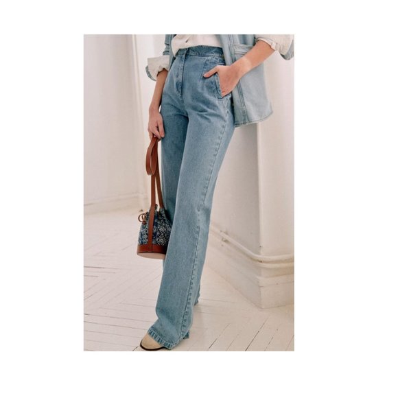 Sezane Martin Jeans Size 2 -NWOT - Picture 5 of 8